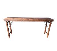 VINTAGE - Console ancienne en bois marron L170 Marron
