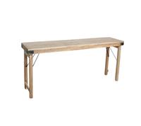 VINTAGE - Console pliante en bois clair L170 Beige