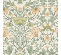 Vintage Entrelacés Fleurs Feuilles Papier Peint Holden Crème / Ochre 13392