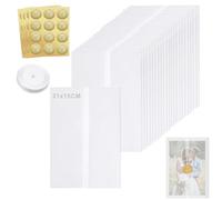 Vintage Enveloppe, 40PCS Translucides pour Invitation de Mariage, 21 x 15 cm Enveloppes en Parchemin InvitationsVélin Translucide, Papier Vélin Enveloppes Translucide, pour Invitations de Mariage