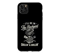 Vintage I'll Be in The Backyard Charcoal Grill Master Coque pour iPhone 11 Pro Max