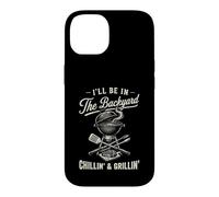 Vintage I'll Be in The Backyard Charcoal Grill Master Coque pour iPhone 14