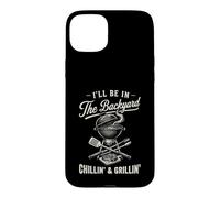 Vintage I'll Be in The Backyard Charcoal Grill Master Coque pour iPhone 15 Plus