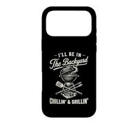 Vintage I'll Be in The Backyard Charcoal Grill Master Coque pour iPhone 17 Pro Max