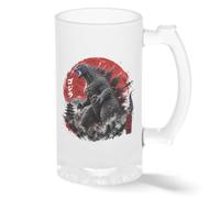 Vintage Japanese Godzila Great Wave Tasse en verre Pint Givré Transparent Nouveauté Pour Bière