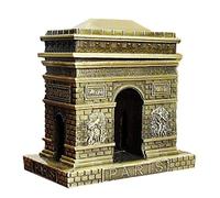 Vintage Métal 3D Arc De Triomphe en Métal Statue Artificielle De Renommée Mondiale De Construction De Bureau Décor De Collection Figurine Souvenir Cadeaux Personnalisés