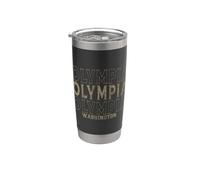Vintage Olympia Washington Gobelet isotherme en acier inoxydable double paroi