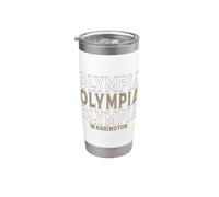 Vintage Olympia Washington Gobelet isotherme en acier inoxydable double paroi