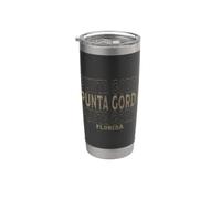 Vintage Punta Gorda, Floride Gobelet isotherme en acier inoxydable double paroi
