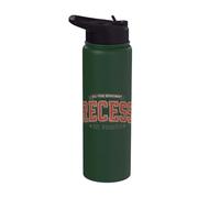 Vintage Recess School Break Est Whenever Design Stainless Steel Insulated Water Bottle
