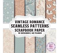 VINTAGE ROMANCE PATTERNS SCRAPBOOK PAPER: Double-Sided Sheets for Crafting & Scrapbooking Decorative Crafts, Origami & Wrapping Papers.