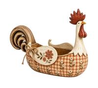 Vintage Rooster Utensil Holder, Farmhouse Kitchen Cutlery Storage Rack | Charming resin rooster holder keeps forks, spoons, knives and cooking tools organized while adding rustic farmhouse kitchen