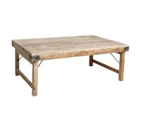 VINTAGE - Table basse en bois clair L120 Beige