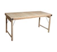 VINTAGE - Table de repas pliante L165 Beige
