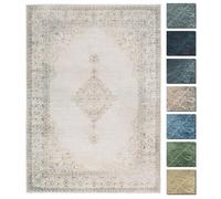 Vintage Tapis Salon Poils Courts Sable 195 X 280 cm, Kelim Tapis Berbere Lavable, Tapis Ethnique