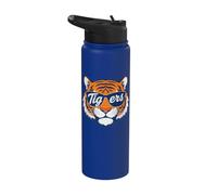 Vintage Tiger Wearing Sunglasses Retro Graphic Tee Tiger Stainless Steel Insulated Water Bottle