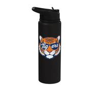 Vintage Tiger Wearing Sunglasses Retro Graphic Tee Tiger Stainless Steel Insulated Water Bottle