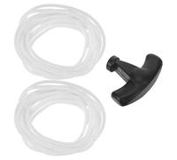 VINTORKY 1ensemble Kit Corde Lanceur Tondeuse avec Poignée Corde de Démarrage Résistante Haute Tension Remplacement pour Générateur Tondeuse et Moteur Installation Rapide et Noire