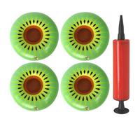 VINTORKY 1ensemble Plateau Gonflable pour Boissons Flottant Étanche et Portable Support pour Boissons et Glace pour Fêtes Piscine Pique-niques et BBQ Vert
