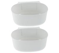 VINTORKY 2 Pièces Poubelle de Placard Cuisine Suspendue, Plastique | Installation Facile, Petite Poubelle la Cuisine, Poubelle Tiroir la Cuisine sous Evier, pour Petits Espaces