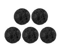 VINTORKY 5 Pierres de Chauffage en Roche Volcanique Naturelle Noire pour Sauna Traditionnel, 5 pour Sauna Domestique et Massage Spa, Distribution de Chaleur Améliorée