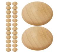 VINTORKY 50 Bouchons en Bois Ronds Résistants à L'usure Design Élégant 50 Pièces Accessoires Décoratifs pour Bois pour Trous de Vis Cache-trou pour Meubles et Escaliers