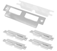 VINTORKY 5pièces Plaques de Renfort Acier Inoxydable pour Portes Intérieures Kit de Sécurité Renforcée Installation Facile Remplacement