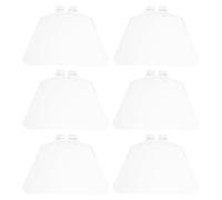 VINTORKY 6 Pièces Visière de Protection Oculaire en Plastique Incurvée pour Meuleuse D'établi, Accessoires de Remplacement, Couverture Étendue les Débris pour Usage Industriel