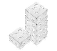 VINTORKY 6pièces Boîte de Prise de Courant Encastrée Étanche Boîtier Électrique de Sol Discret pour Installation Domestique Design Moderne et Robuste Kit Complet pour Prises au Sol