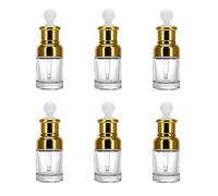 VINTORKY 6pièces Lot de Flacons Compte-gouttes Vide pour Huile Essentielle et Parfum Verre avec Distributeur Intégré