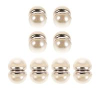 VINTORKY 8 Paires de Pinces Magnétiques pour Voile de Mariée Perles Imitation, Poids Légers et Anti-vent, Accessoire Élégant pour Cérémonie en Extérieur