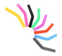 VINTORKY 8 Pièces Protège-paille en Silicone, Embout de Paille Alimentaire, pour Pailles de 8mm, Multicolore, Réutilisable, Facile à Nettoyer, Étanche, pour Verres et Couleur Aléatoire