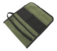 VINTORKY à Outils Enroulable en Toile avec Grilles de Rangement, Pochette pour Outils de Menuiserie, Idéal pour Bricoleurs et Cadeau de Saint-Valentin