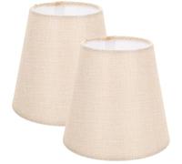 VINTORKY Abat-jour de plafonnier en tissu et aluminium, lot de 2, style simple et élégant, compatibles avec lampadaire et lampe suspendue, conçu pour salon et bureau
