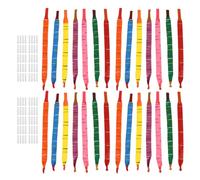 VINTORKY Ballons Fusées en Latex 100 Pièces Multicolores pour Fête et Jeux en Intérieur et Extérieur avec Accessoires Pailles