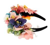 VINTORKY Bandeau à Fleurs Artificielles Couronne de Cheveux en Tissu Confortable et Haute Mode Tenue Longue Durée Mariages et Fêtes à Thème
