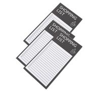 VINTORKY Bloc Note Aimanté Frigo Noir en Papier Résistant pour Liste de Tâches Magnétique, Bloc-notes Pratique et Élégant pour Porte de Réfrigérateur Moderne