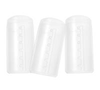 VINTORKY Boîtes à Pinceaux de Maquillage en Plastique 3pcs Étanches et Spacieuses Couvercle Anti-poussière pour Voyage, Organisateurs Pratiques pour Femmes et Filles