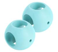 VINTORKY Boule de Lavage Magnétique Bleue 2pcs en Tpr pour Machine à Laver, Attrape Peluches, Protège le Linge Délicat