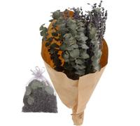 VINTORKY Bouquet Séché de Lavande pour Décoration, Fleurs Naturelles Purifiant L'air et Apportant Calme, Accessoire Parfumé pour Salle de Bain