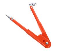 VINTORKY Boussole à Marquage Circulaire Rouge en Plastique et Métal, Porte-crayon de Dessinateur Précis pour Travail Intensif sur Bois et Fabrication de Meubles