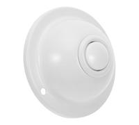 VINTORKY Bouton-poussoir de Sonnette Filaire Rond en Fer Blanc Éclairage Led, Facile à Installer, pour Porte de Garage ou Maison, Connexion Stable et Remplacement Direct