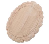 VINTORKY Cadre de Miroir en Bois Sculpté Style Européen Vintage, Finition Beige Élégante, Installation Facile DIY, Décoration Murale pour Salon Moderne