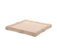 VINTORKY Cadre Miroir en Bois Sculpté Beige de Style Européen Vintage Incrustations Décoratives Artisanales, Applique Murale Décorative pour Manteau ou Salle de Bain