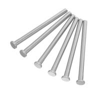 VINTORKY Charnières Amovibles Connexion Stable et Surface Lisse Argenté Lot de 6 en Acier Inoxydable pour Portes en Bois pour Rénovation de Portes D'intérieur