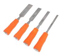 VINTORKY Ciseaux à Sculpter en Acier Manche en Pvc, Lot de 4 Pièces, Outils de Bricolage Élégants et Simples pour Maquette en Bois, Détails Délicats et Finition Soignée
