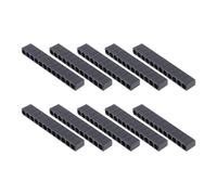 VINTORKY Coffret de Rangement Plastique Noir Support pour Embouts de Vissage 10 Pièces 12 Trous Organiseur Pratique Évitant Perte et Confusion pour Embouts Hexagonaux