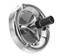 VINTORKY Couvercle Rond pour Cendrier à Poussoir en Acier Inoxydable | Plateau Rotatif, Bord Épaissi et Finition Mate, pour Boîtes à Cendres et Usage de Bureau