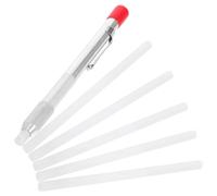 VINTORKY Crayon de Marquage Industriel Rond avec Support pour Métal | Aluminium et Pierre à Savon, Recharges Incluses, Tracés Précis, Essuyage Facile, Ateliers Personnels, Usage Fabrication