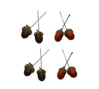 VINTORKY Ensemble De 20 Glands Décoratifs Réalistes Mixte Clair Et Foncé, Matériaux Naturels Mousse, Décoration Intérieure Maison Et Fêtes Automne Hiver, Accessoires Décoratifs Polyvalents